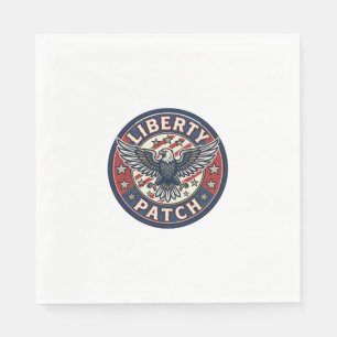 Frihetsplåster Patriotiskt Broderi Pappersservett