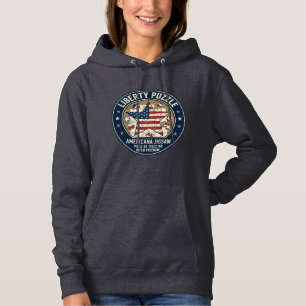 Frihetspussel Patriotiskt Patriotiskt Pussel Jigsa T Shirt