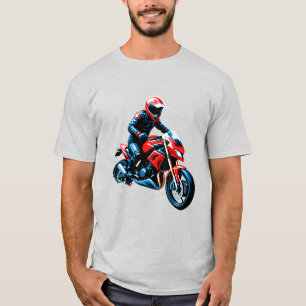 🏍️ Frihetsresa Motorcykelåkare Urban livsstil T Shirt