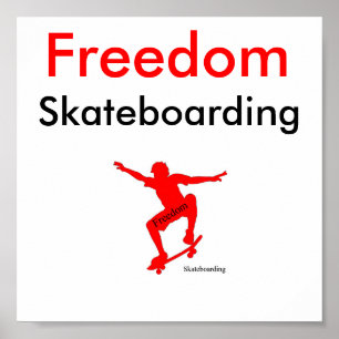 FrihetsSkateboardingaffisch #1 Poster