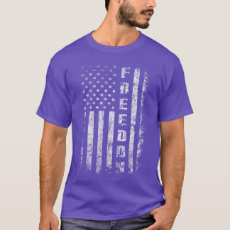 Frihetsskjortor USA Flagga för Kvinnor Män T Shirt