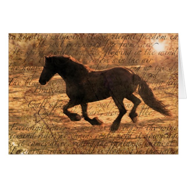 Frihetsspring Hälsningskort (Framsidan Horizontal)