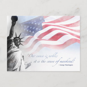 Frihetsstaty Patriotisk USA Berömd Amerikansk Cita Vykort
