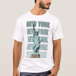 Frihetsstatyn design i New York T Shirt