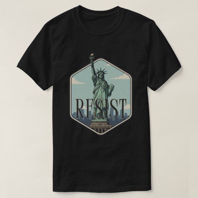 Frihetsstatyn motstå t shirt (Design framsida)