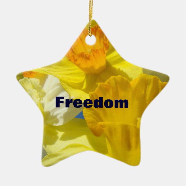 Frihetsstjärna Ornament Låt Friheten Ringa Sant! (Framsidan)