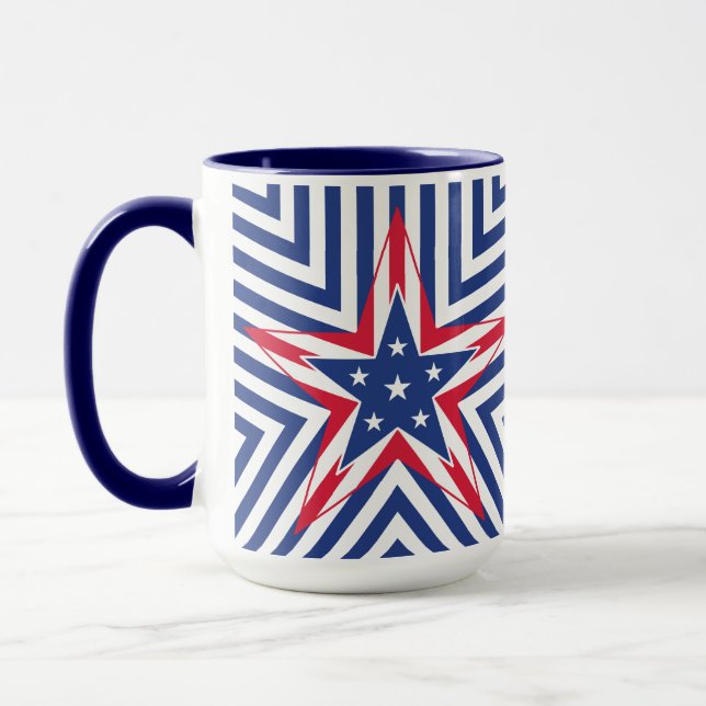 Frihetsstjärna (Rand) Mugg (Vänster)