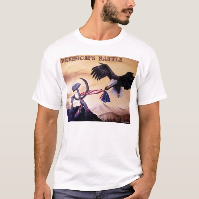 "Frihetsstrid" T-tröja T-shirt (Framsida)