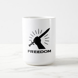 frihetssvärd grafik kaffemugg
