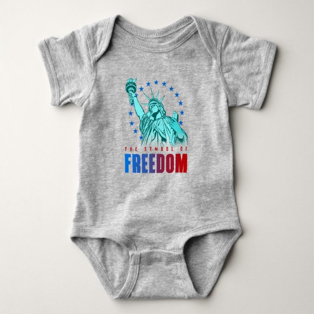 Frihetssymbolen | Baby Bodykostym T Shirt (Framsida)