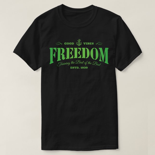 Frihetstext T Shirt (Design framsida)