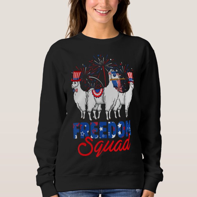 Frihetstorget Llama Usa Independence day 4:e av Ju T Shirt (Framsida)