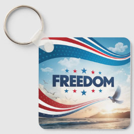 Frihetstorget Metall Nyckelring