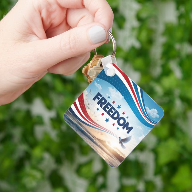 Frihetstorget Metall Nyckelring (Hand)