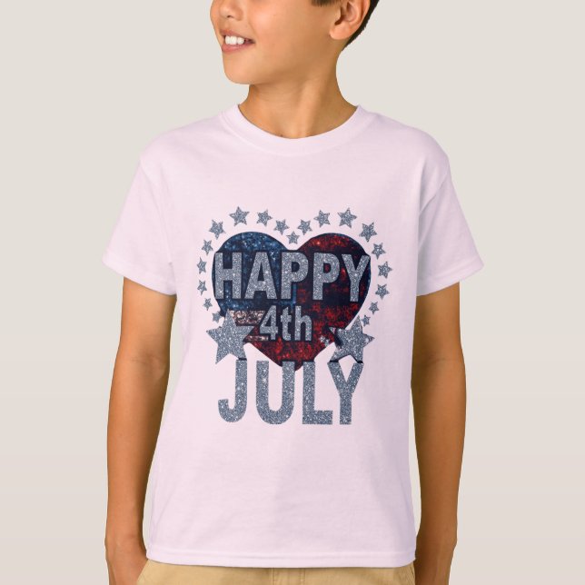 Frihetstrådar: Djärva amerikanska stolthetsutskrif T Shirt (Framsida)