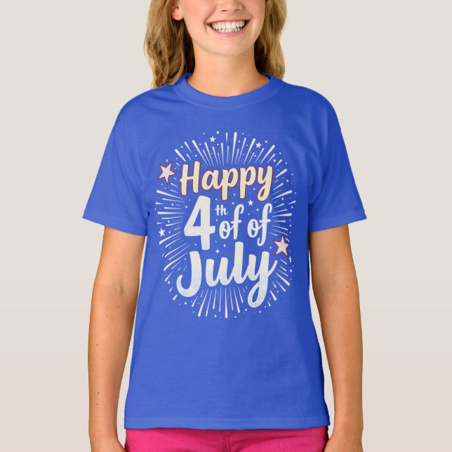Frihetstrådar: Djärva amerikanska stolthetsutskrif T Shirt (Framsida)