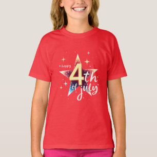 Frihetstrådar: Djärva amerikanska stolthetsutskrif T Shirt