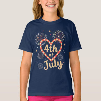 Frihetstrådar: Fetstilta amerikanska utskrifter av T Shirt