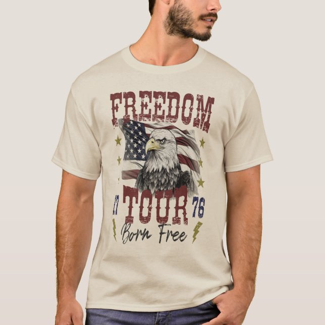 Frihetsturné, Frihet ges aldrig - det måste kämpas T Shirt (Framsida)