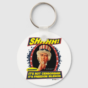 Frihetstystnad Keychain Nyckelring