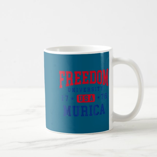 Frihetsuniversitet Usa Murica Konstverk Kaffemugg (Höger)