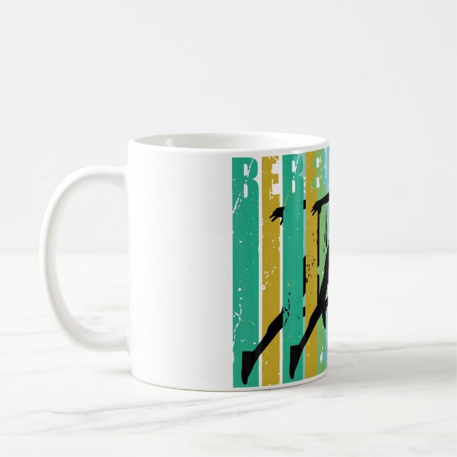 Friidrott Sprint Pojkar Springande Löpare Löpning  Kaffemugg (Vänster)