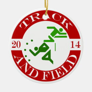 Friidrottprydnad - 2014 julgransprydnad keramik