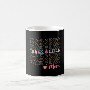 Friidrottsmamma Groovy Löpning Mors Dag Kaffemugg