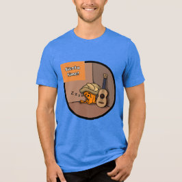 Frijole Frog Siesta Herrar Blå T-Shirt