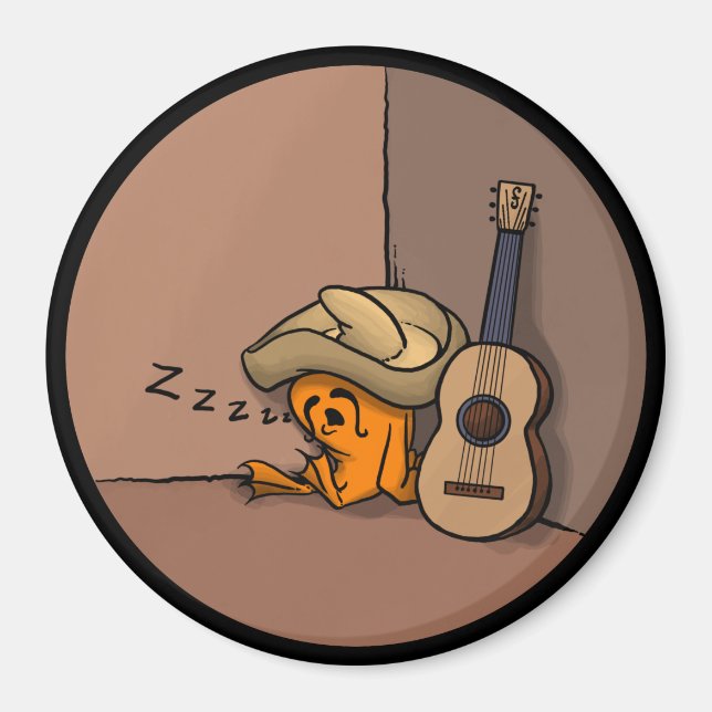 Frijole Groda Siesta Magnet (Framsidan)