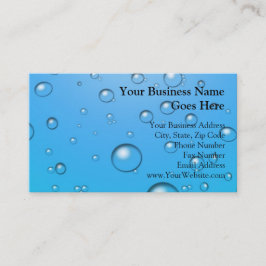 Frikänden bubblar, blåttvatten visitkort
