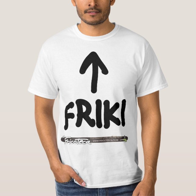 Friki (Negro sobre blanco) Tee Shirt (Framsida)