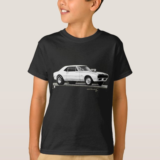 'FriktionsRacer för 67 Camaro T Shirt (Framsida)