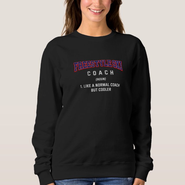 Frilands Skidcoach Definition  Skidåkning Humor T Shirt (Framsida)