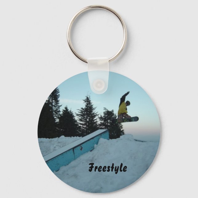 Frilands Snowboardåkare Nyckelring (Framsida)