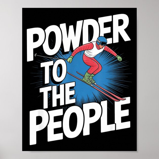 Frilandsåkare - pudder till folket  poster (Framsidan)