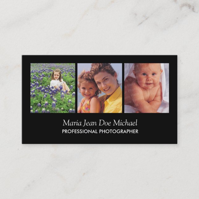 Frilans- fotografvisitkort visitkort (Framsida)