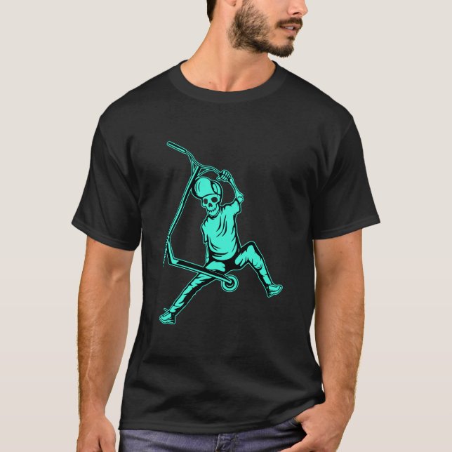 Frilans Trick-scootrar T Shirt (Framsida)