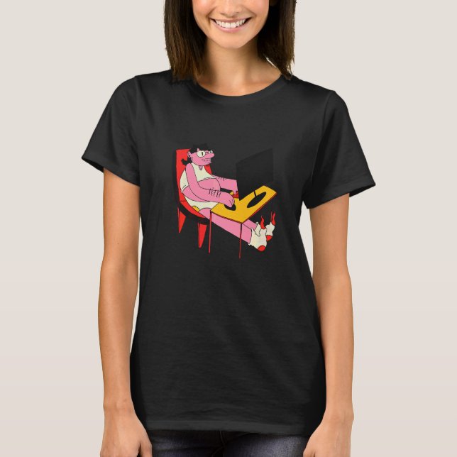 Frilansare Fristående Arbetar Hemifrån   T Shirt (Framsida)