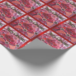 Frill-Nacke Lizard Julafton Papper Presentpapper