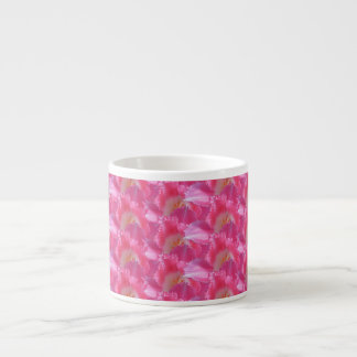 Frillade Rosa-Tulips - Modern Blommigt design Espressomugg