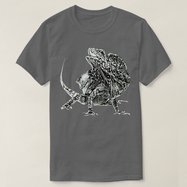 Frilled Lizard Terrarium Motif Reptiles Frilled Li T Shirt (Design framsida)