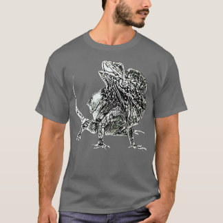 Frilled Lizard Terrarium Motif Reptiles Frilled Li T Shirt