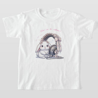 Frilly Headphone Bunny - Lovely Music Lover Kawaii T Shirt