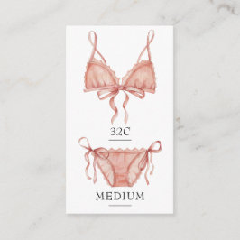 Frilly Rosa Lingerie Storlekt insättningskort Tilläggskort