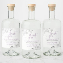 Frilly Silver Lavender & White Bröllop Tack