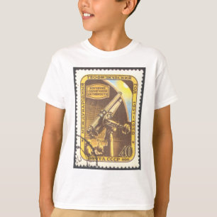 Frimärke 1957 för ungeastronomiT-Skjorta USSR T-shirt