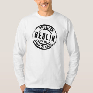 Frimärke A004 för Berlin amerikanhögstadium T Shirt