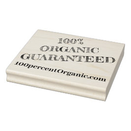 Frimärke av trägummi - 100 % garanterat ekologiskt stämpel