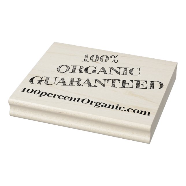 Frimärke av trägummi - 100 % garanterat ekologiskt stämpel (Stämpel)